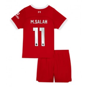 Maillot de foot Liverpool Mohamed Salah #11 Domicile enfant 2023-24 Manches Courte (+ pantalon court)